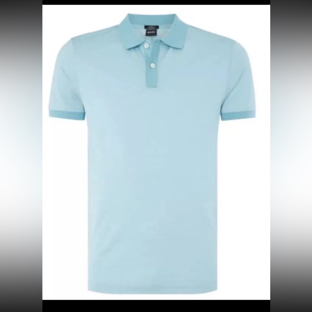 Hugo Boss Men’s Phillipson 27 Polo Shirt Slim Fit Cotton Size Xl Black Label NWT